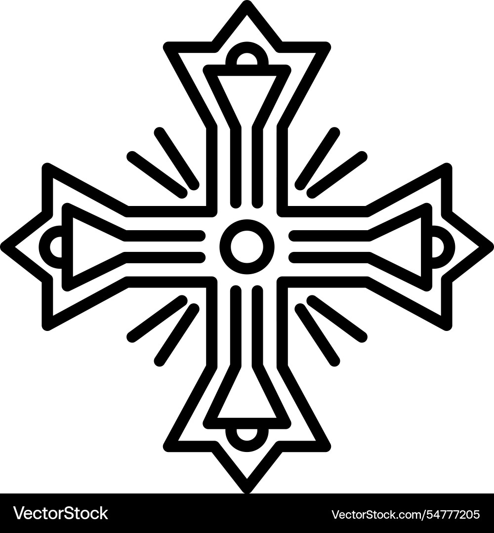 Crusader cross Vector Image
