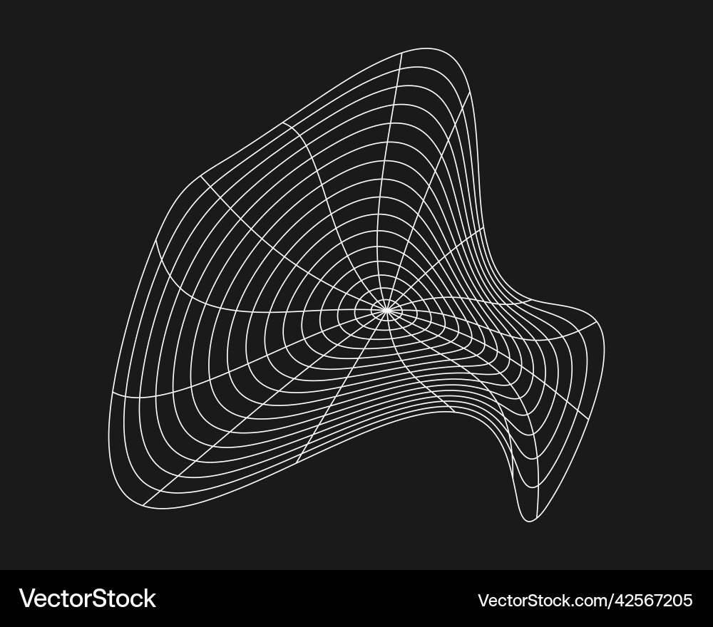 Cyber distorted grid retro punk design element Cyber distorted grid retro punk design element Vector Image