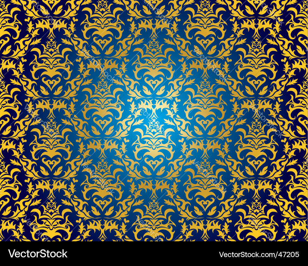 Damask background Vector Image