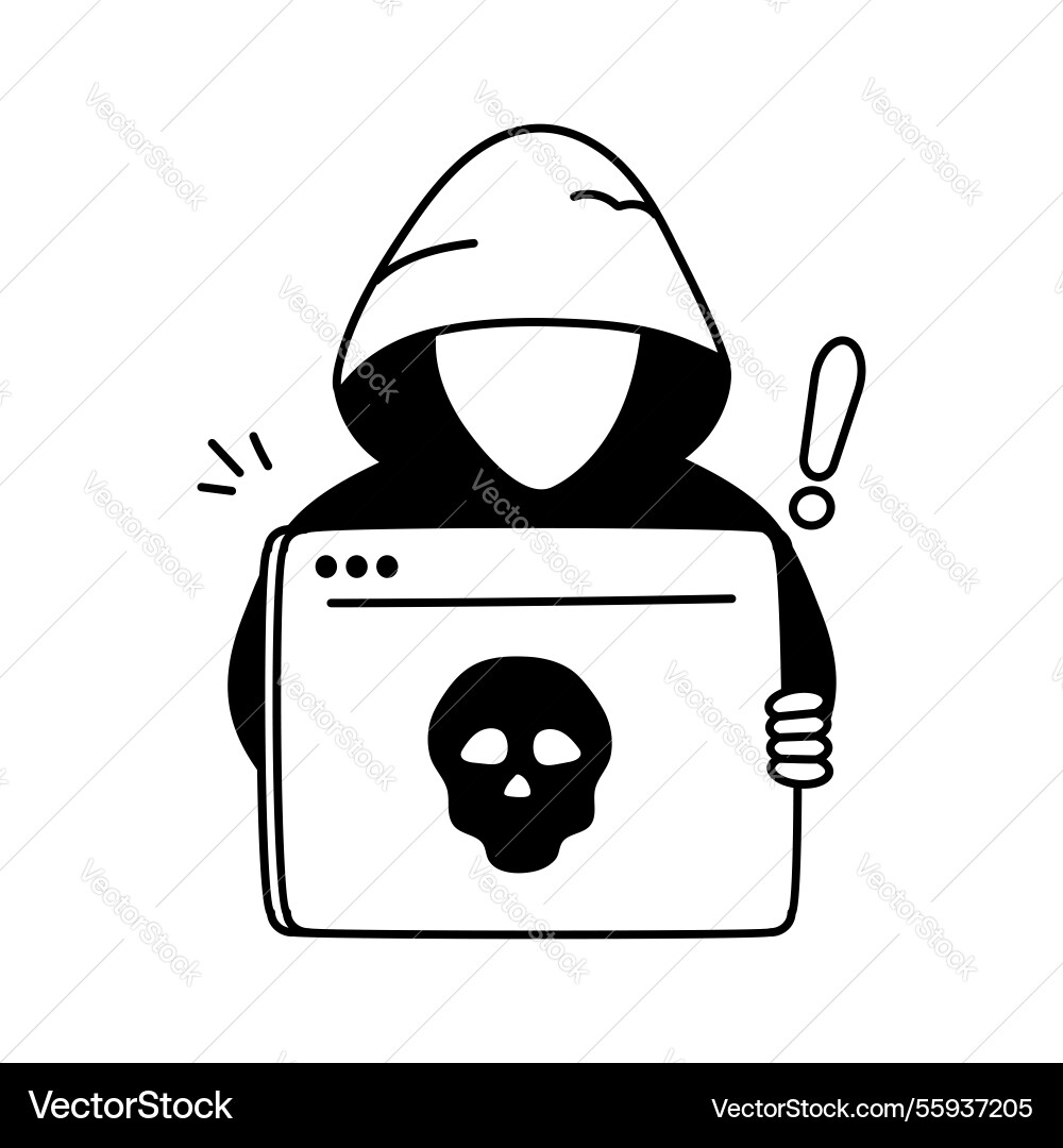 Hacker vector image