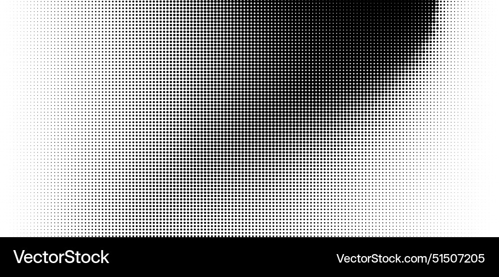 Halftone dots pattern gradient Halftone dots pattern gradient vector image
