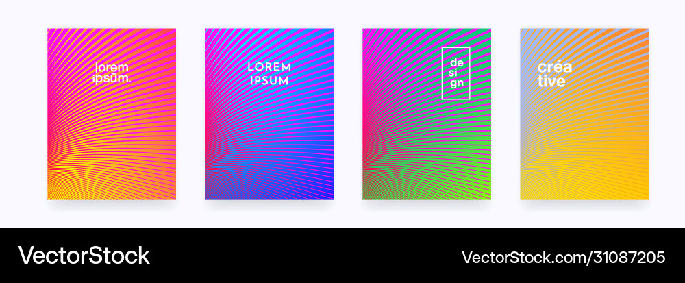 Halftone Wave Gradient Pattern vector image