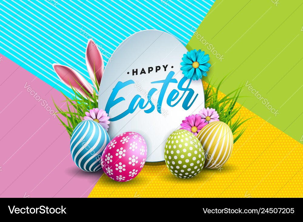 Happy easter holiday Royalty Free Vector Image
