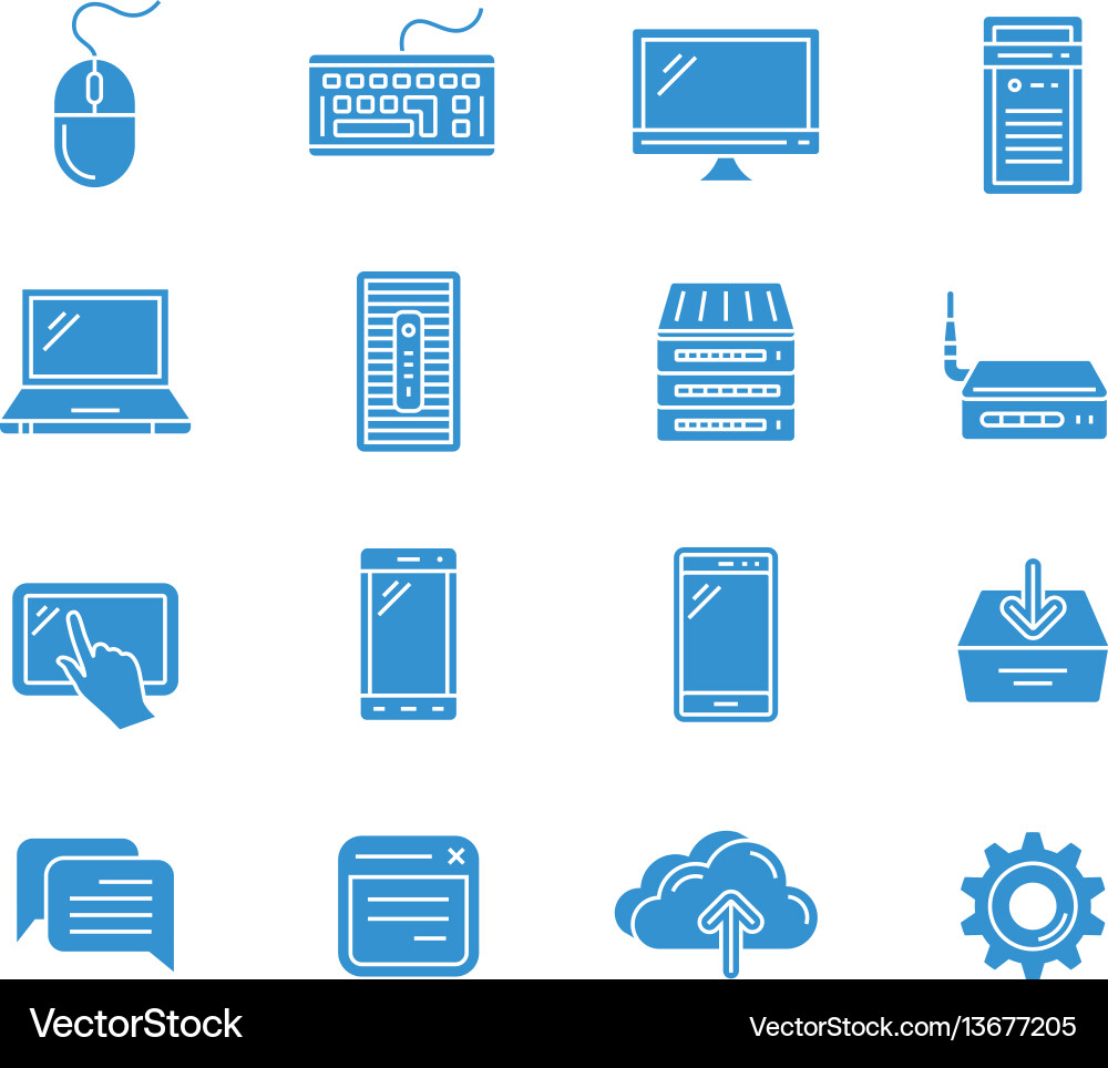 Web icons set Vector Image