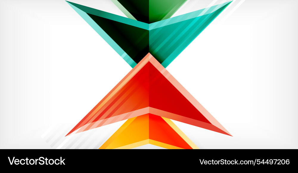Arrows with 3d effect abstract background vector image
