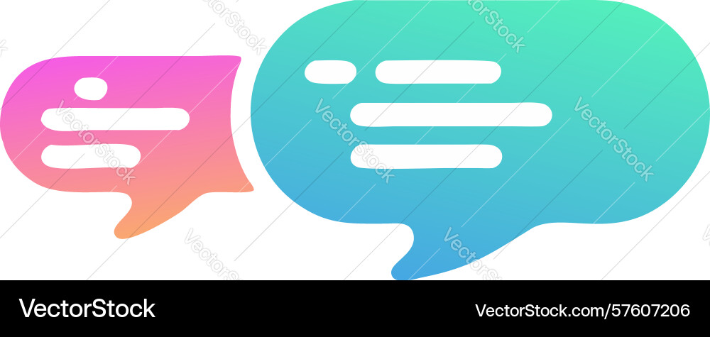 Essential text lines chat bubble icon basic vector image