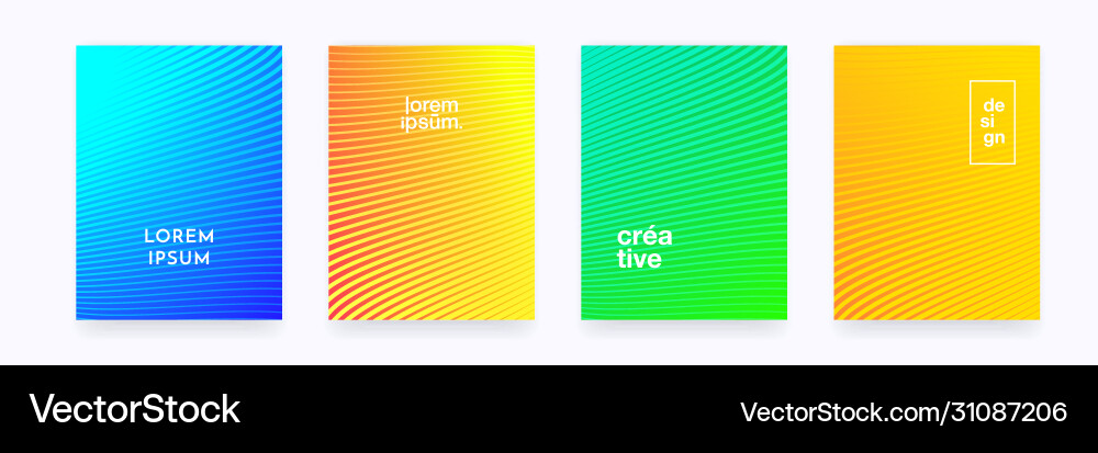 Pattern backgrounds color gradient halftone vector image