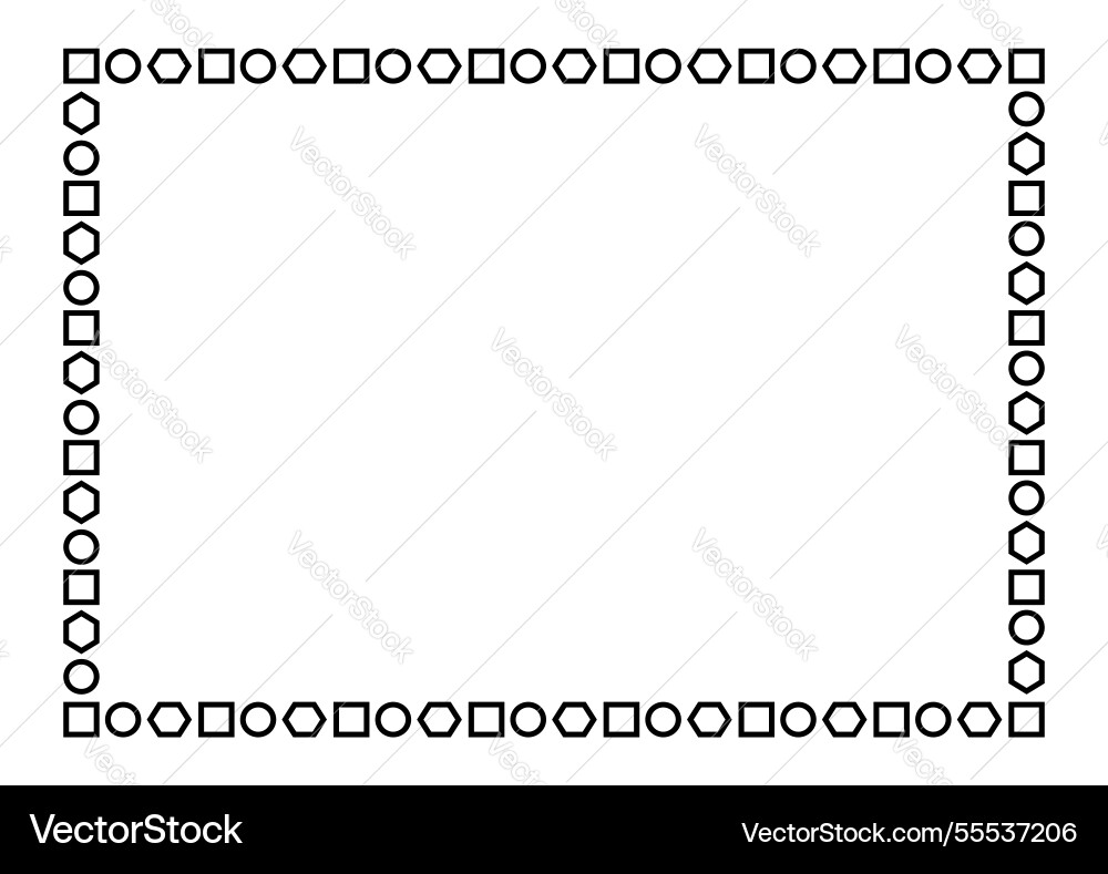 Rectangle a4 frame border graphic simple Rectangle a4 frame border graphic simple vector image