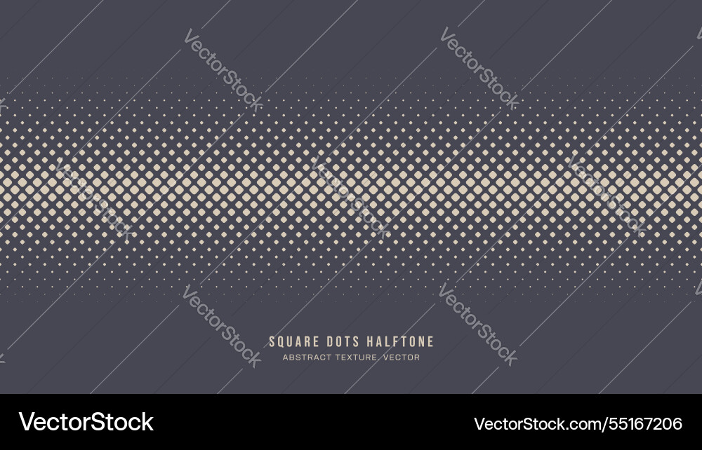 Square rounded dots half tone pattern straight Square rounded dots half tone pattern straight Vector Image