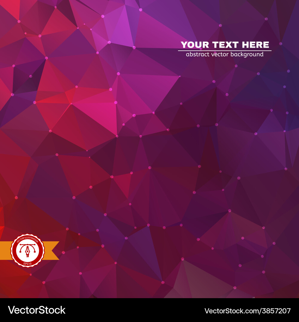 Abstract colorful triangles background vector image