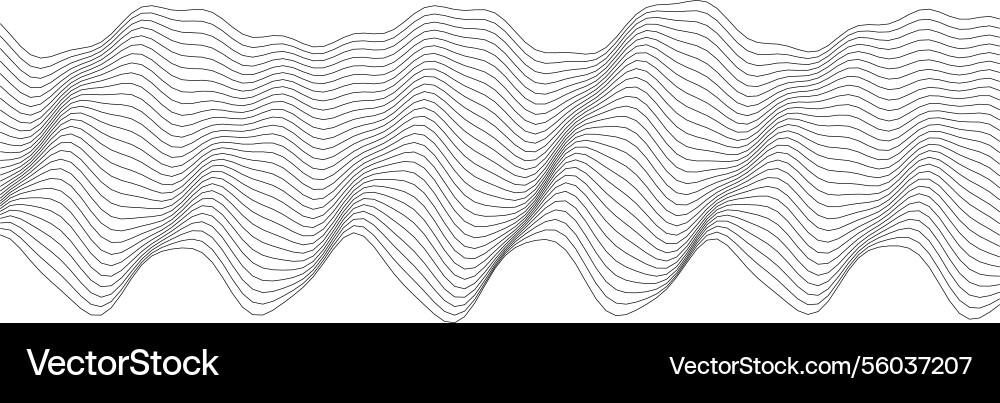 Abstract wave pattern for modern design vector image