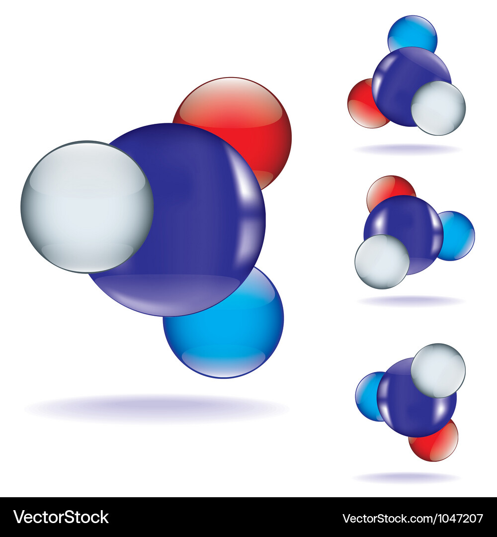 Atom three Vector Image