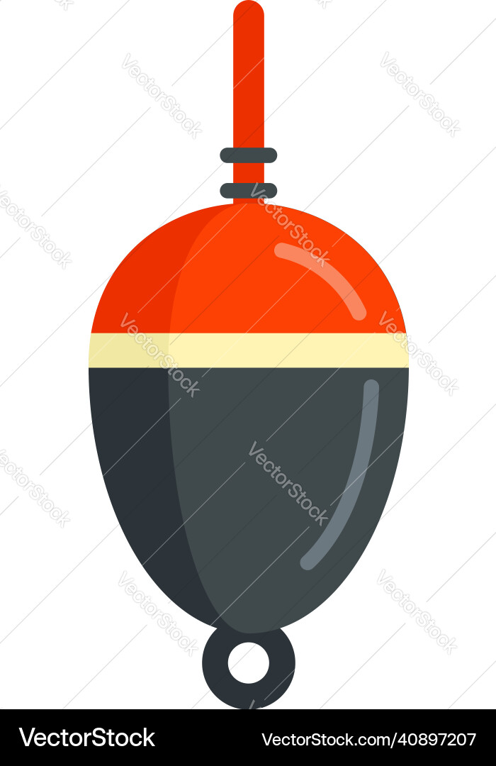 Bobber float icon flat isolated Vector Image