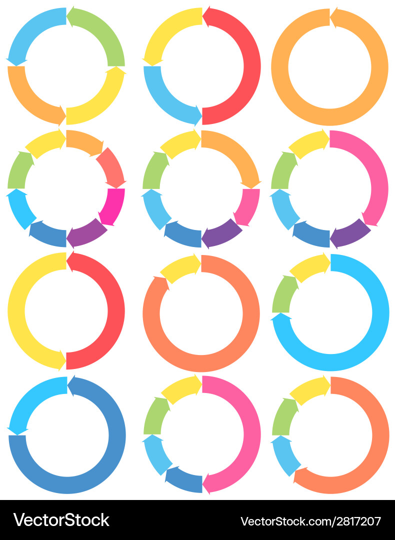 Circular Refresh Icons vector image