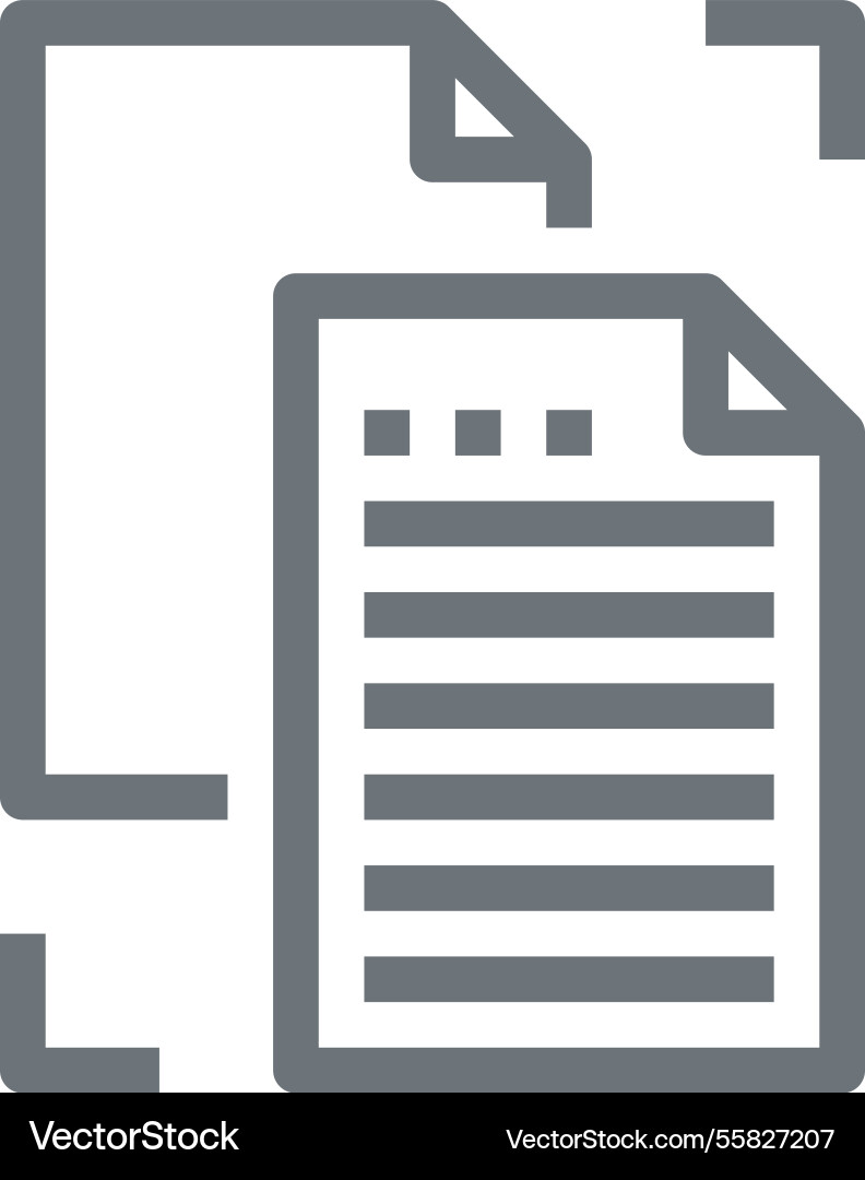 Dateiverwaltung Flat line web icon concept Dateiverwaltung Flat line web icon concept vektorbild