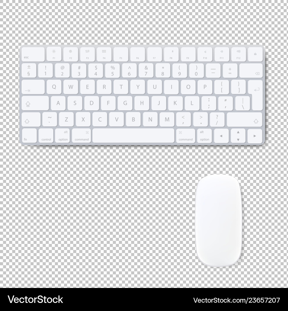 Isolierte Computer Tastatur mit Maus vektorbild