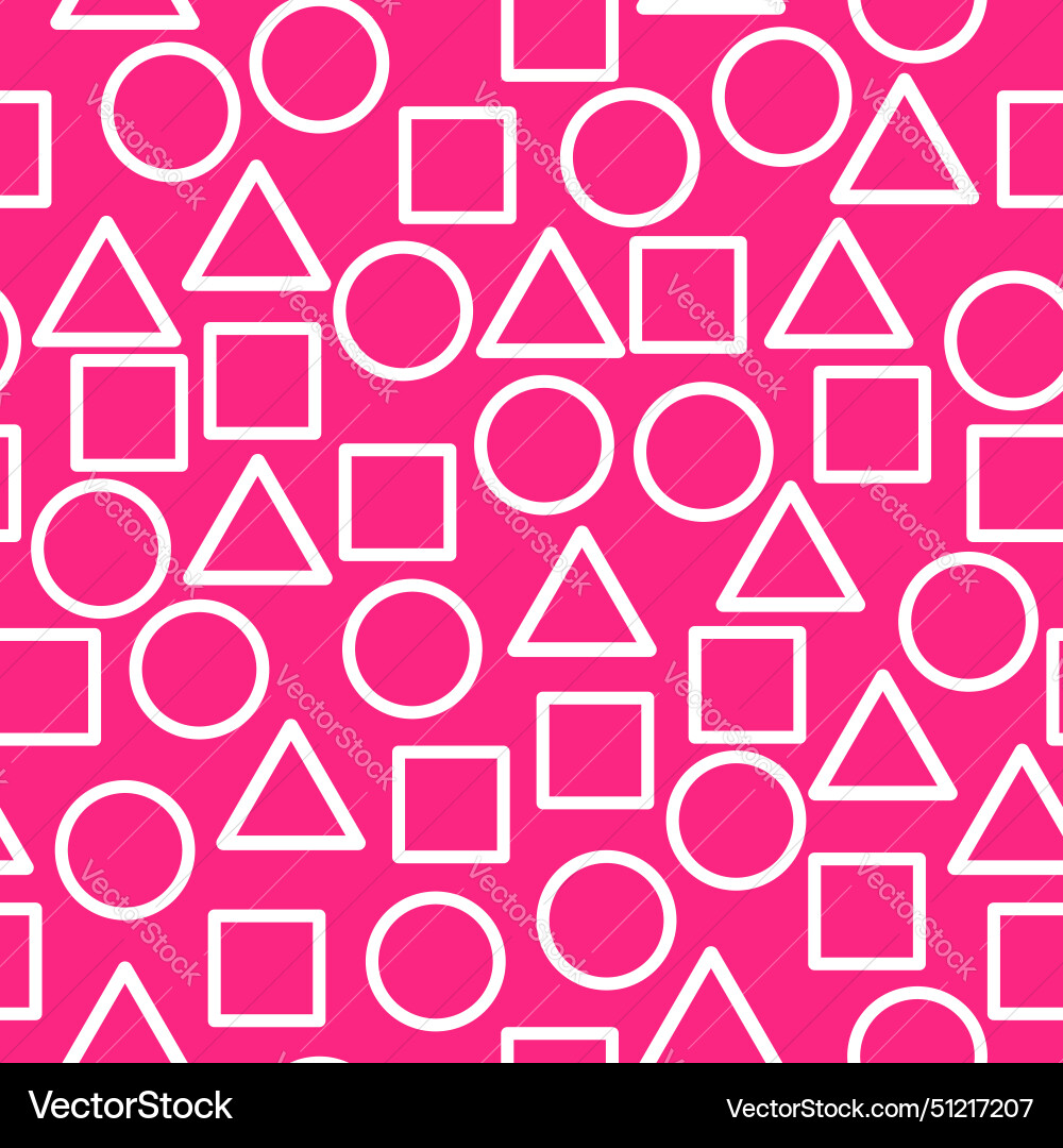 Squid game geometric pattern seamless concept Squid game geometric pattern seamless concept Vector Image