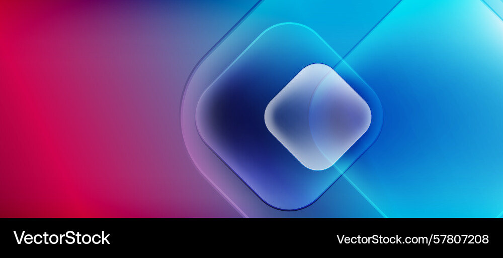 Abstract gradient background concentric squares Vector Image