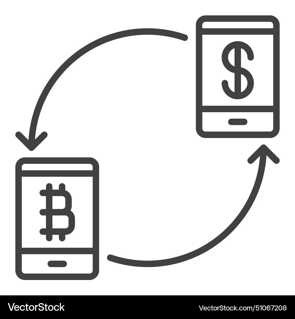 Bitcoin cryptocurrency exchange buy and sell – Royalty-Free Vector |  VectorStock