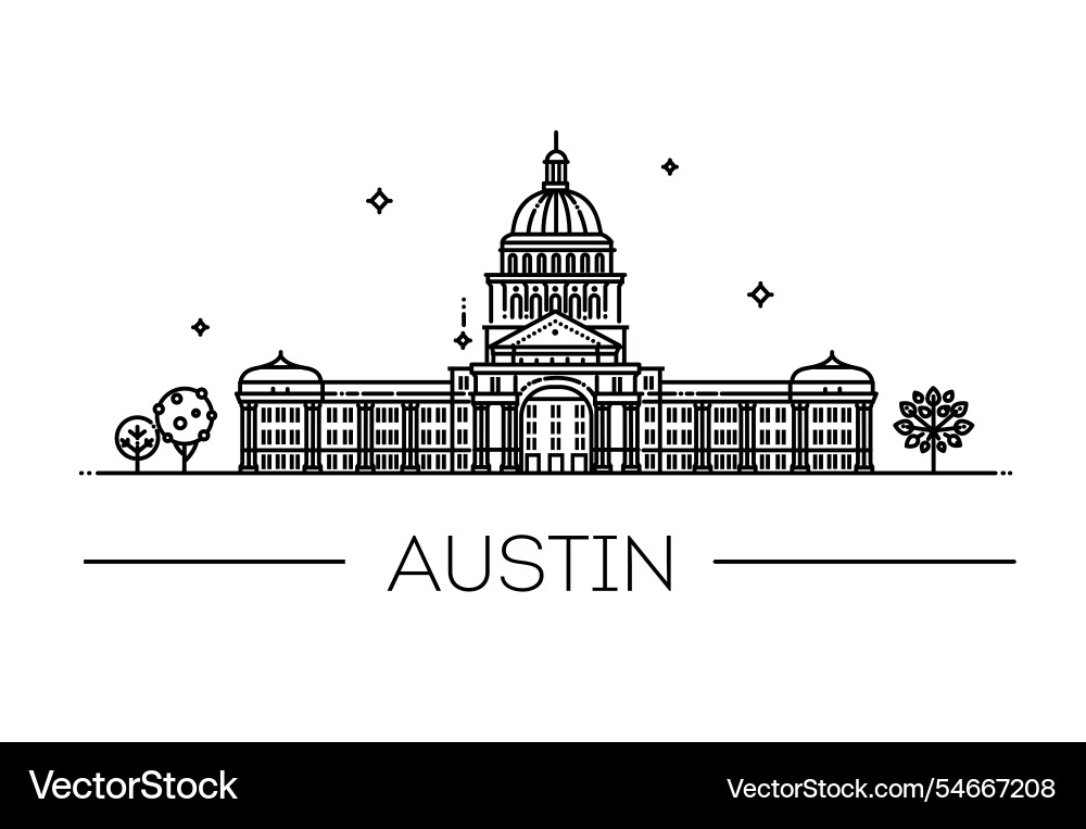 Building line art design Building line art design vector image