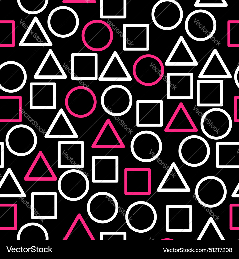 Geometric pattern seamless concept version vector image