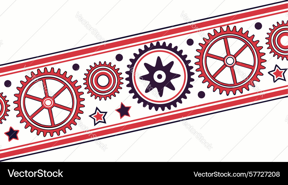 Intricate array of industrial gears precision Vector Image