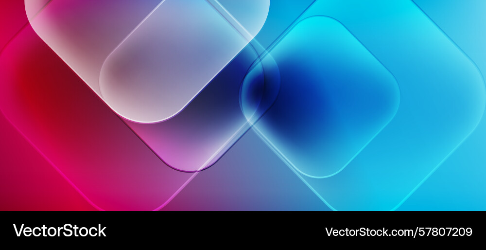 Abstract background features rounded squares Vector Image