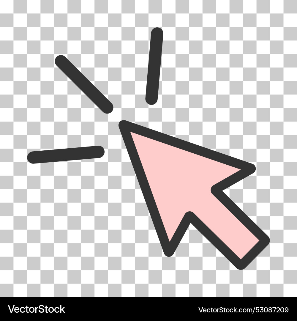 Click icon arrow mouse web button cursor digital Click icon arrow mouse web button cursor digital vector image