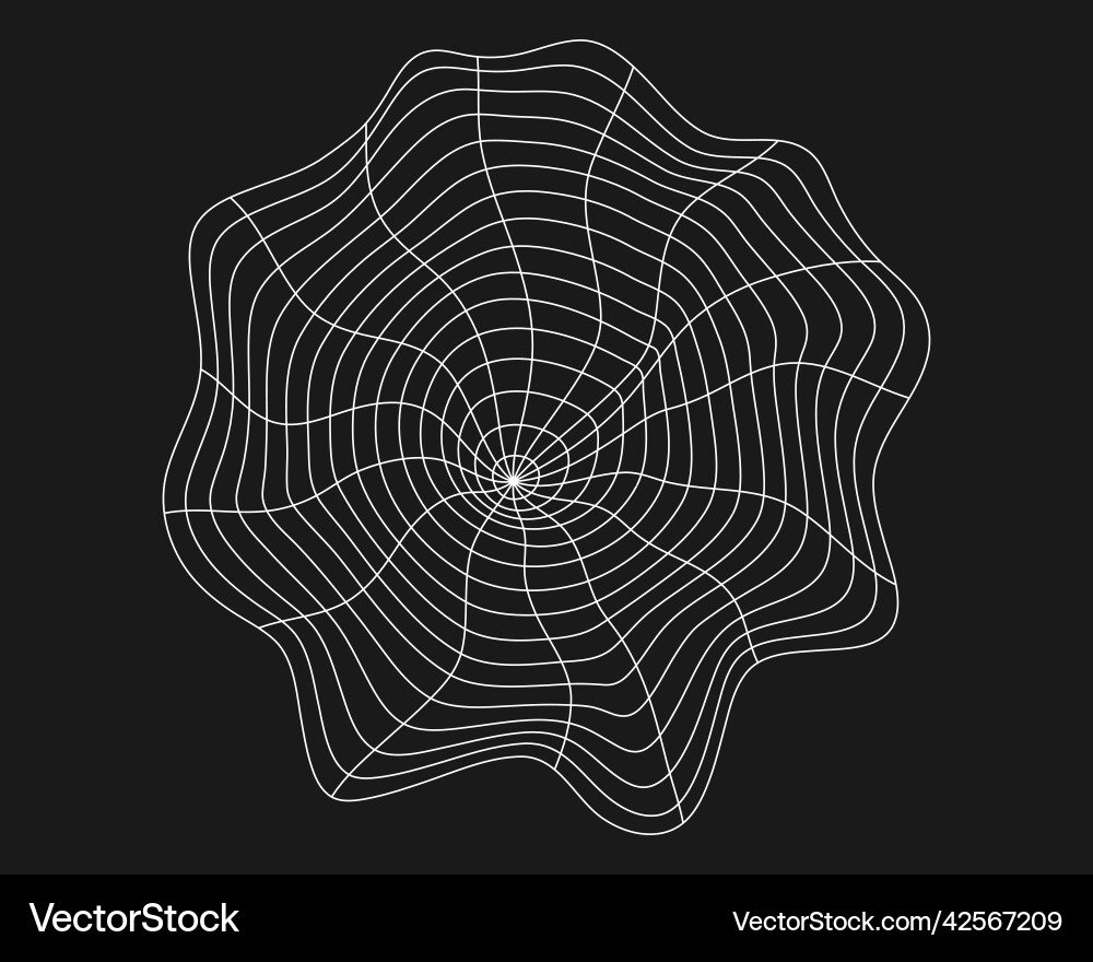 Cyber distorted grid retro punk design element Cyber distorted grid retro punk design element vector image