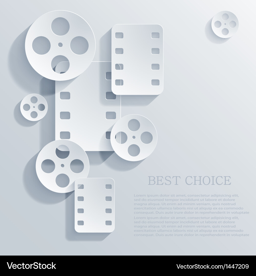 Film icon background eps10 Royalty Free Vector Image