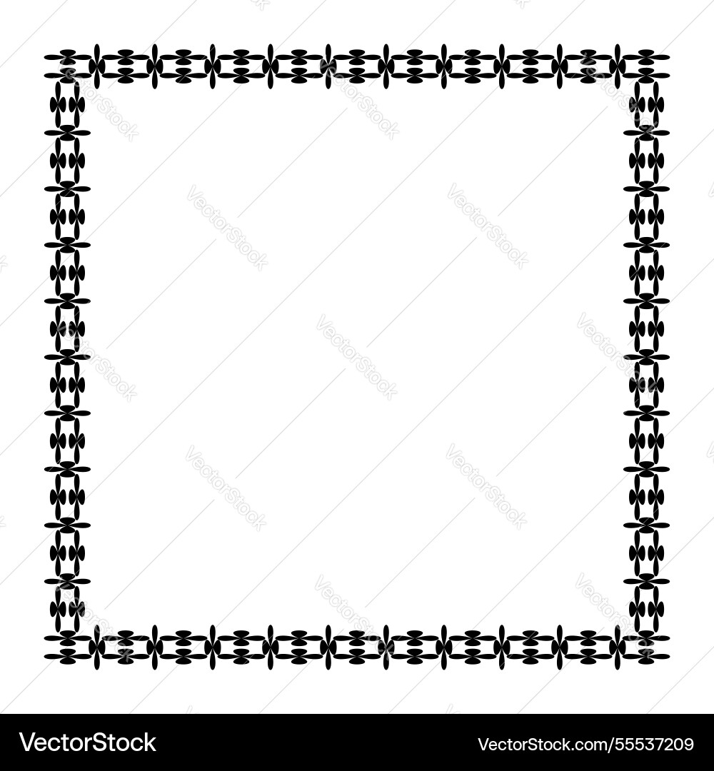 Square frame border graphic simple Square frame border graphic simple Vector Image