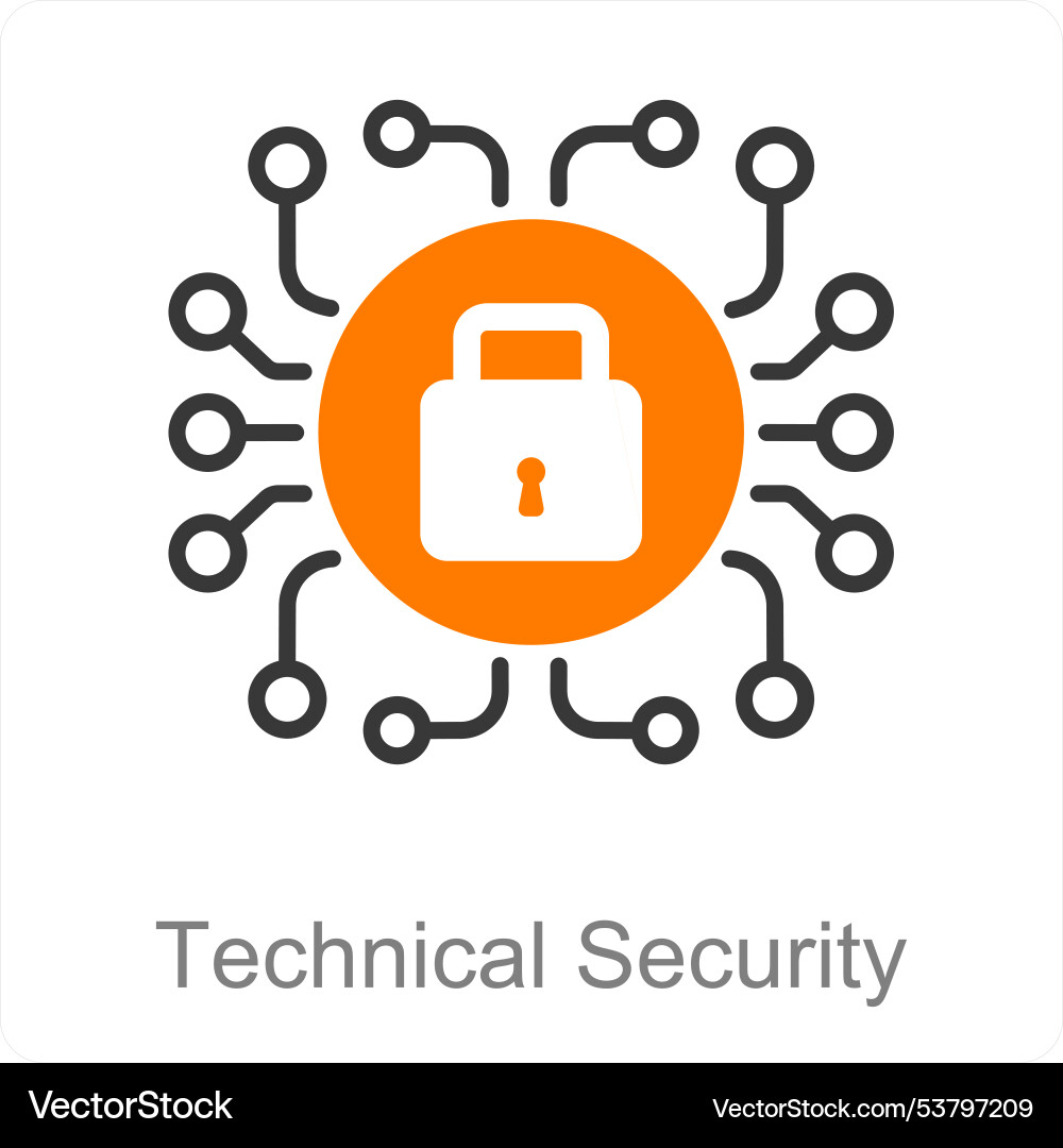 Technical security Vector Image