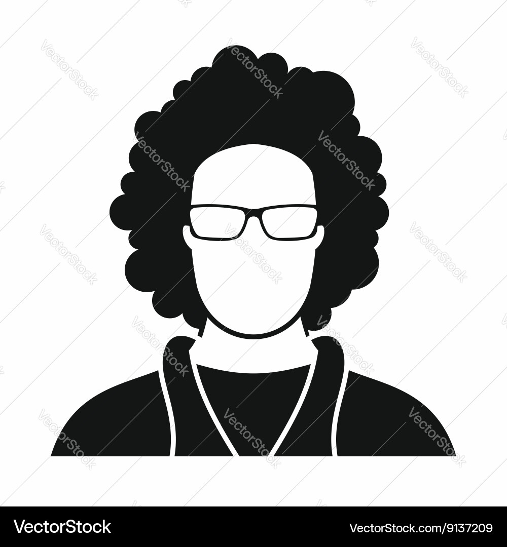 User icon simple style Vector Image