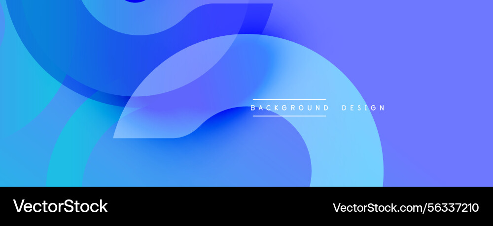Abstract blue design features overlapping rounded Abstract blue design features overlapping rounded vector image