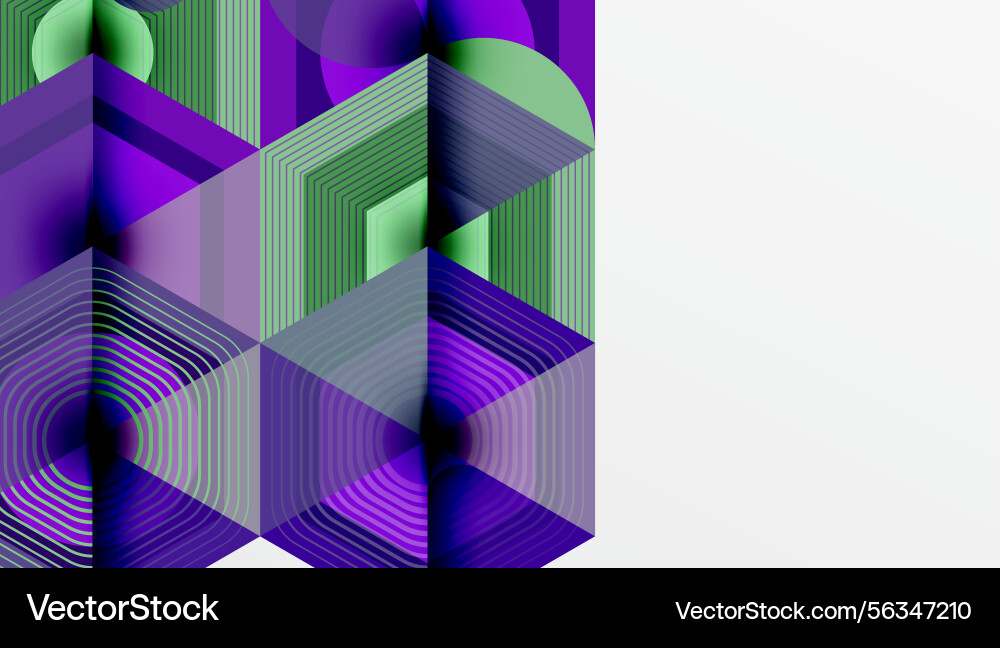 Abstract geometric composition lines create depth Abstract geometric composition lines create depth vector image