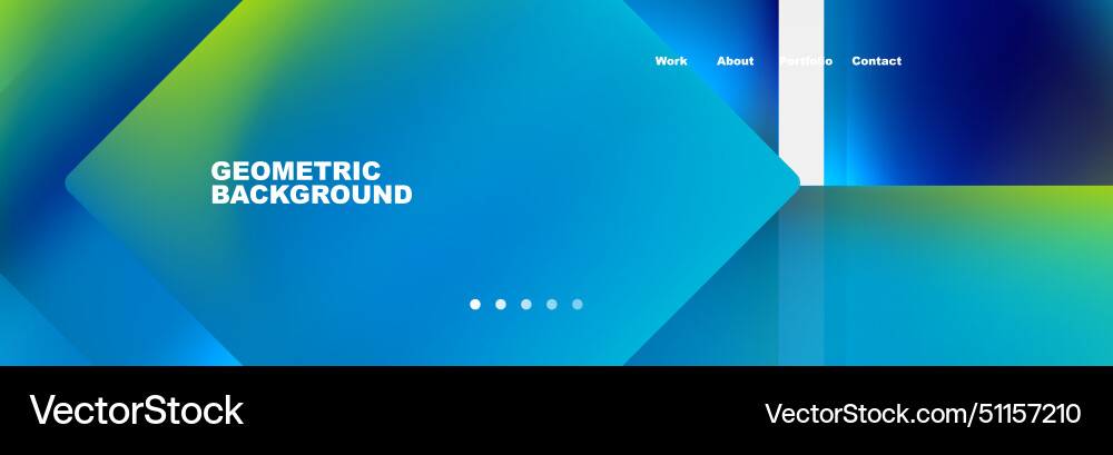 Electric blue and aqua geometric background Vector Image