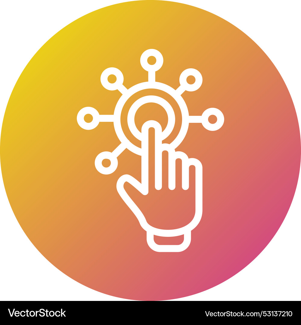 Interactivity icon design vector image