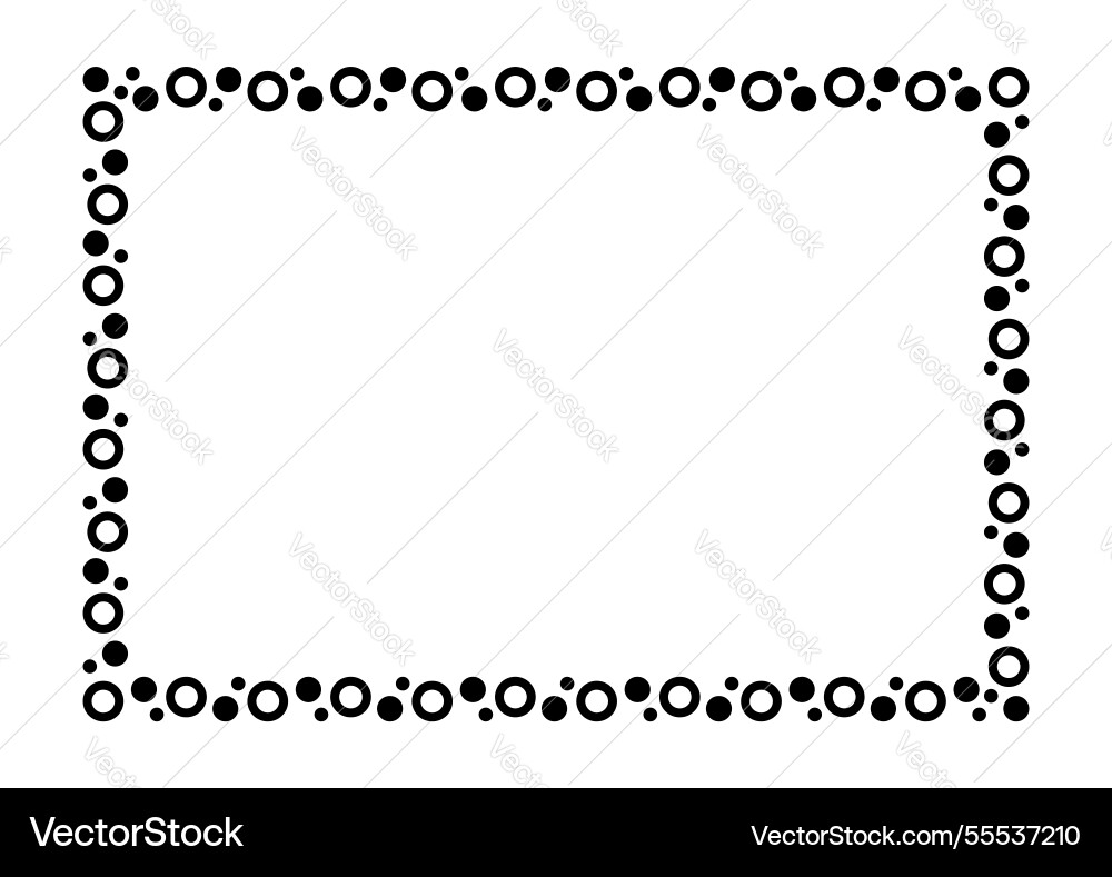 Rectangle a4 frame border graphic simple Vector Image