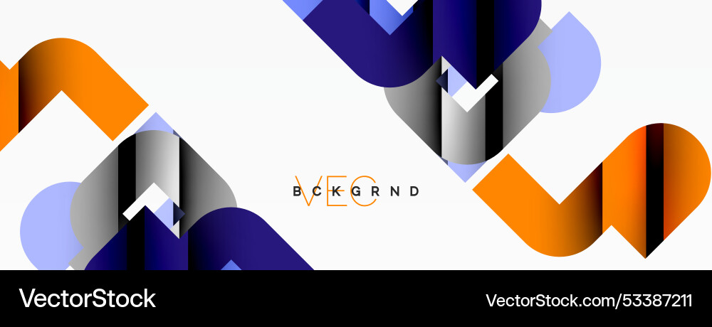 Abstract background colorful geometric curve Vector Image