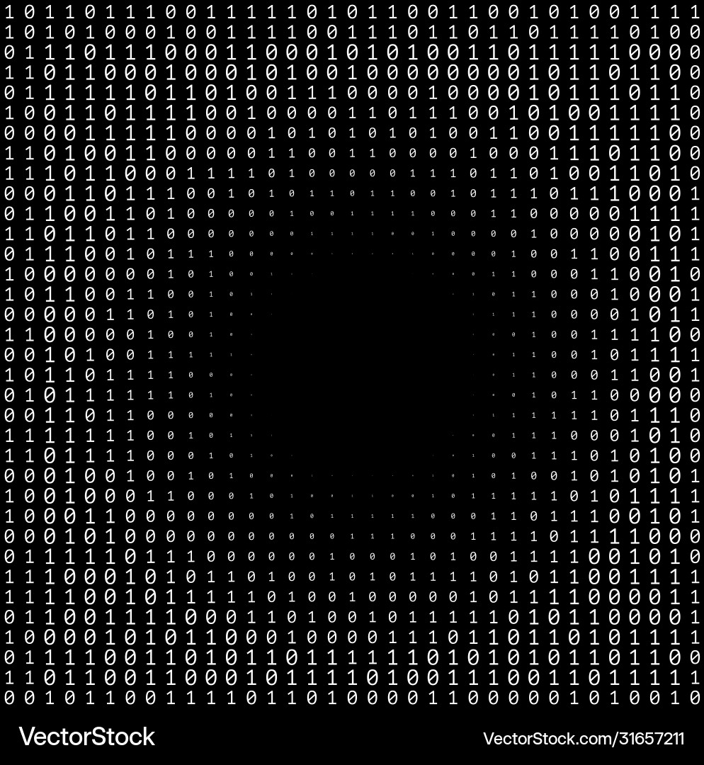 Binary numbers texture Binary numbers texture Vector Image