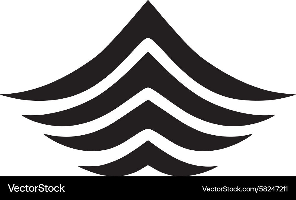Dynamic Wave Form Vector Image