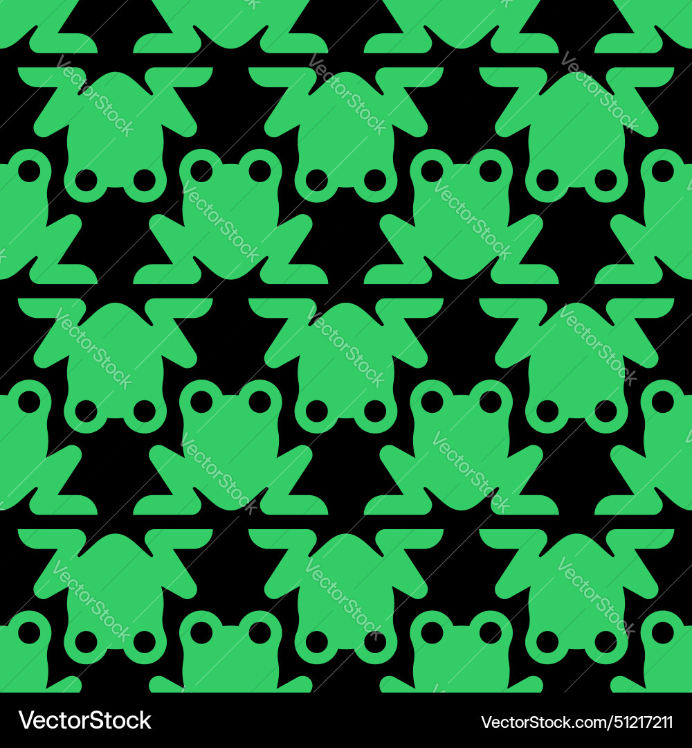 Frog symbol pattern seamless toad background baby Vector Image