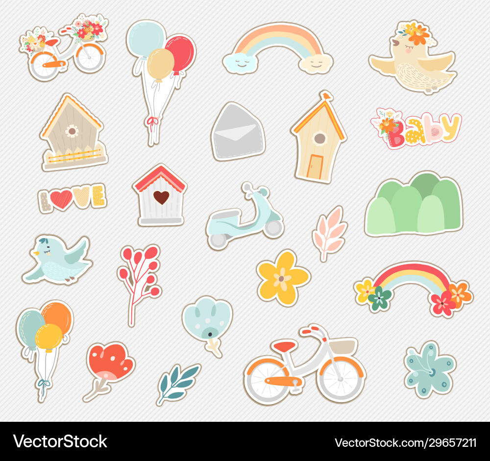 Labels for children Vector Image