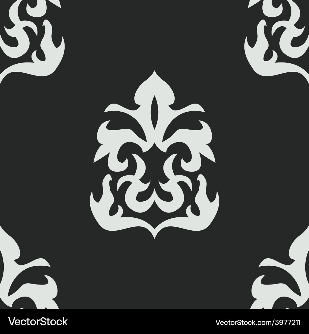 Seamless pattern in victorian style vector image