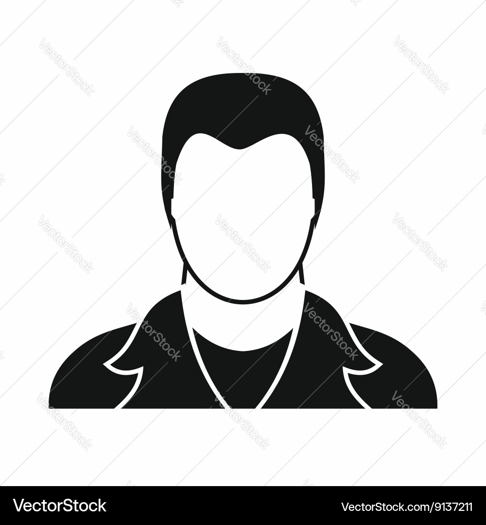 User icon simple style Vector Image