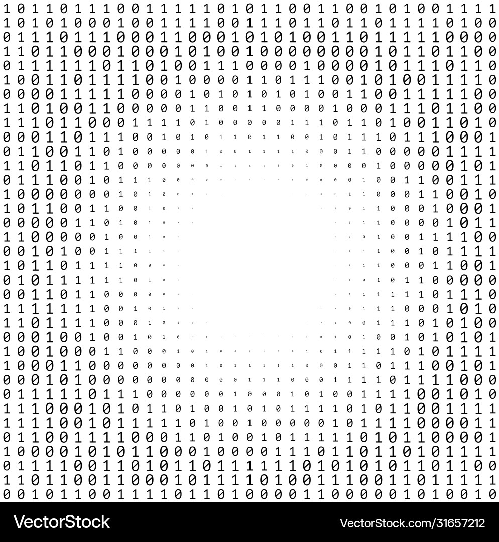 Binary numbers texture Binary numbers texture vector image