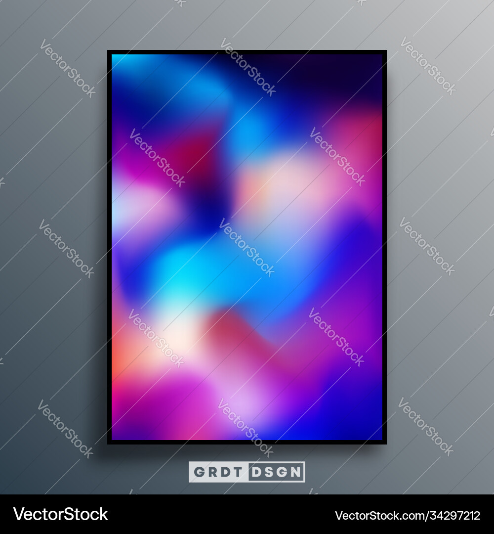 Gradient texture design for background poster vector image