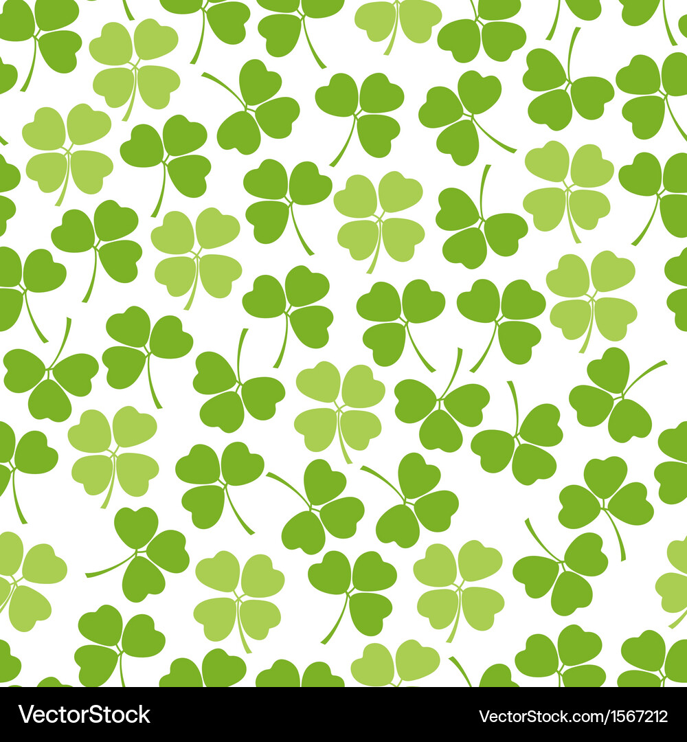 Seamless Clover Pattern Vector Image
