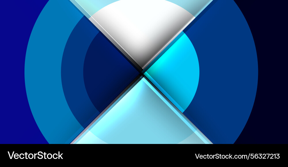 Abstract design features intersecting circles Vector Image