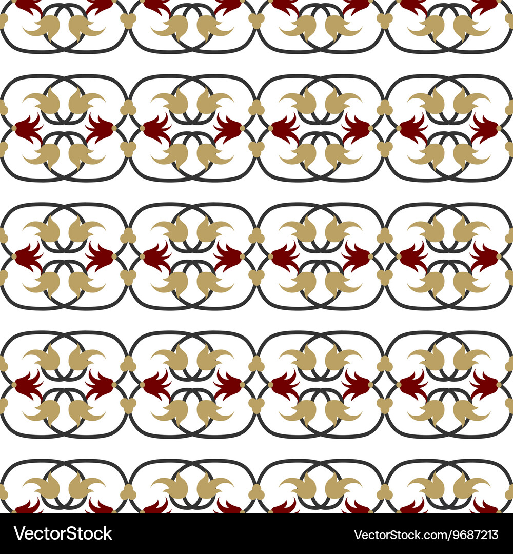 Damask seamless pattern background elegant Vector Image